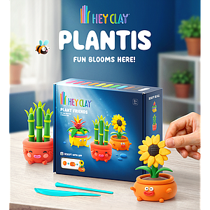 HEY CLAY Modeling Clay 15 Pieces: Plant Friends