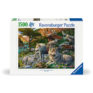 Ravensburger Puzzle 1500 Pieces: Wolves in Spring