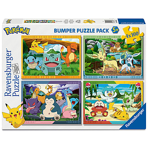 Ravensburger Puzzle 4x100 Pieces: Pokémon Characters