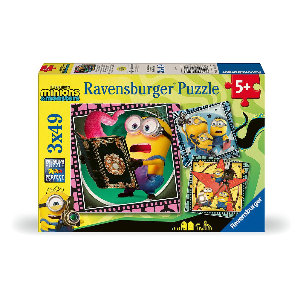 Ravensburger Puzzle 3x49 Pieces: Minions & Monsters Movie