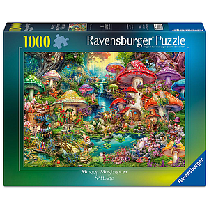 Ravensburger Puzzle 1000 Pieces: Merry Mushroom Village