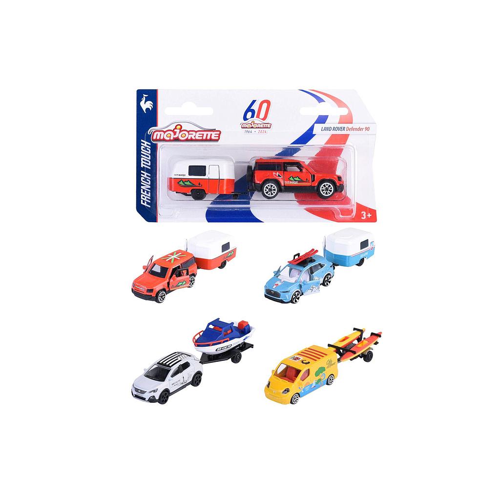 Simba Majorette Cars With Trailer: French Touch - 4 different