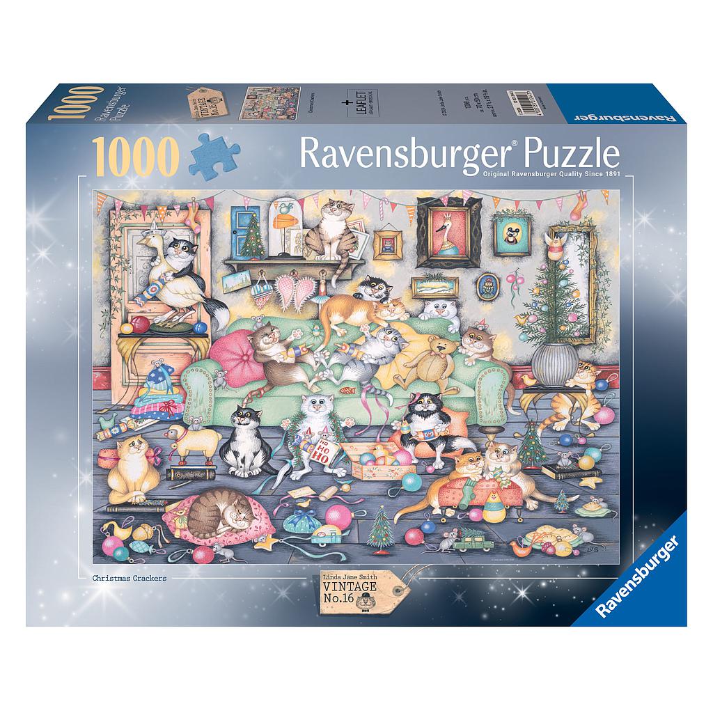Ravensburger Puzzle 1000 Pieces: Crazy Cats Christmas