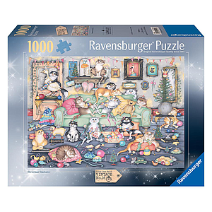 Ravensburger Puzzle 1000 Pieces: Crazy Cats Christmas