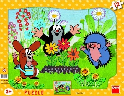 Dino Frame Puzzle 12 pc, The Mole Gardener 