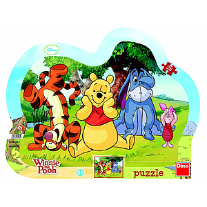 Dino Silhouette Puzzle 25 pc, Disney Winnie Pooh