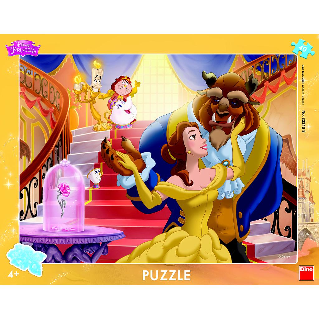 Dino Frame Puzzle 40 pc, Disney The Beauty and the Beast