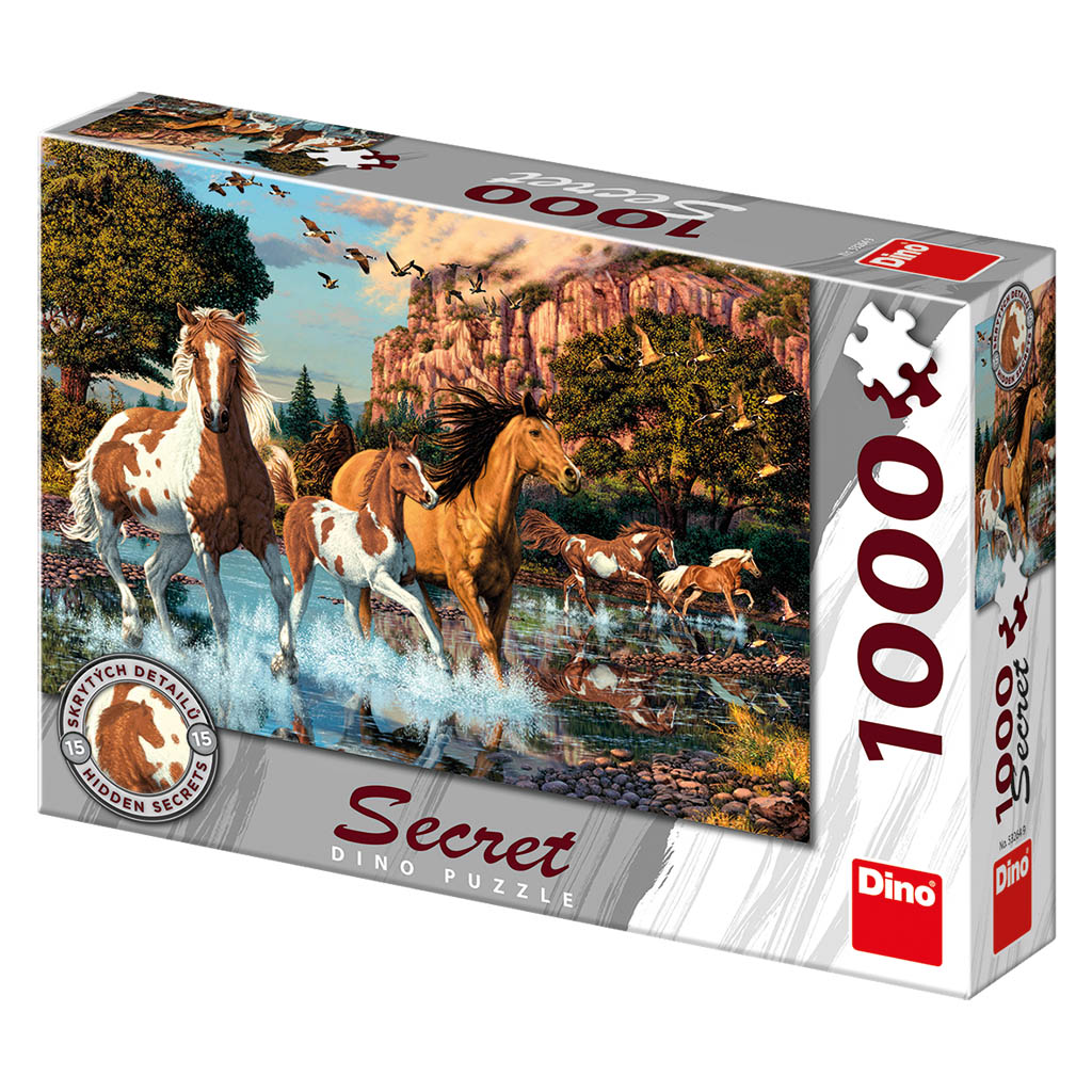 Dino Secret Puzzle 1000 pc Horses