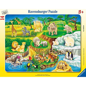 Ravensburger Frame Puzzle 14 pc The Zoo