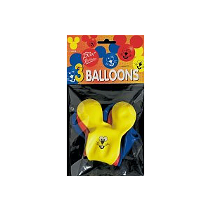 Bini Mouse-Shaped Balloons, 3 Pieces