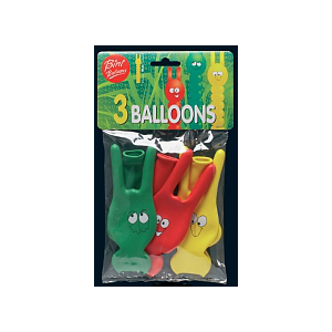 Bini Rabbit-Shaped Balloons, 3 Pieces