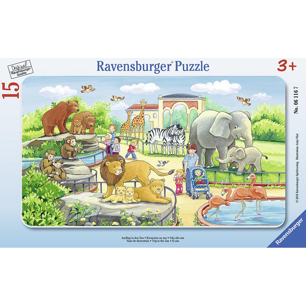 Ravensburger Frame Puzzle 15 pc Trip to the Zoo