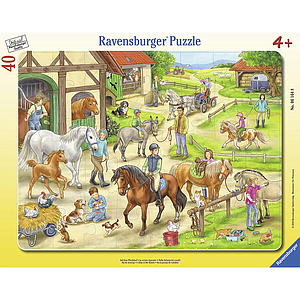 Ravensburger Frame Puzzle 40 pc Horse Farm
