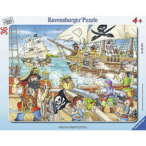 Ravensburger Frame Puzzle 36 pc Attack of Pirates