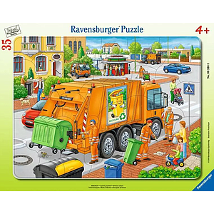 Ravensburger Frame Puzzle 35 pc Garbage Truck