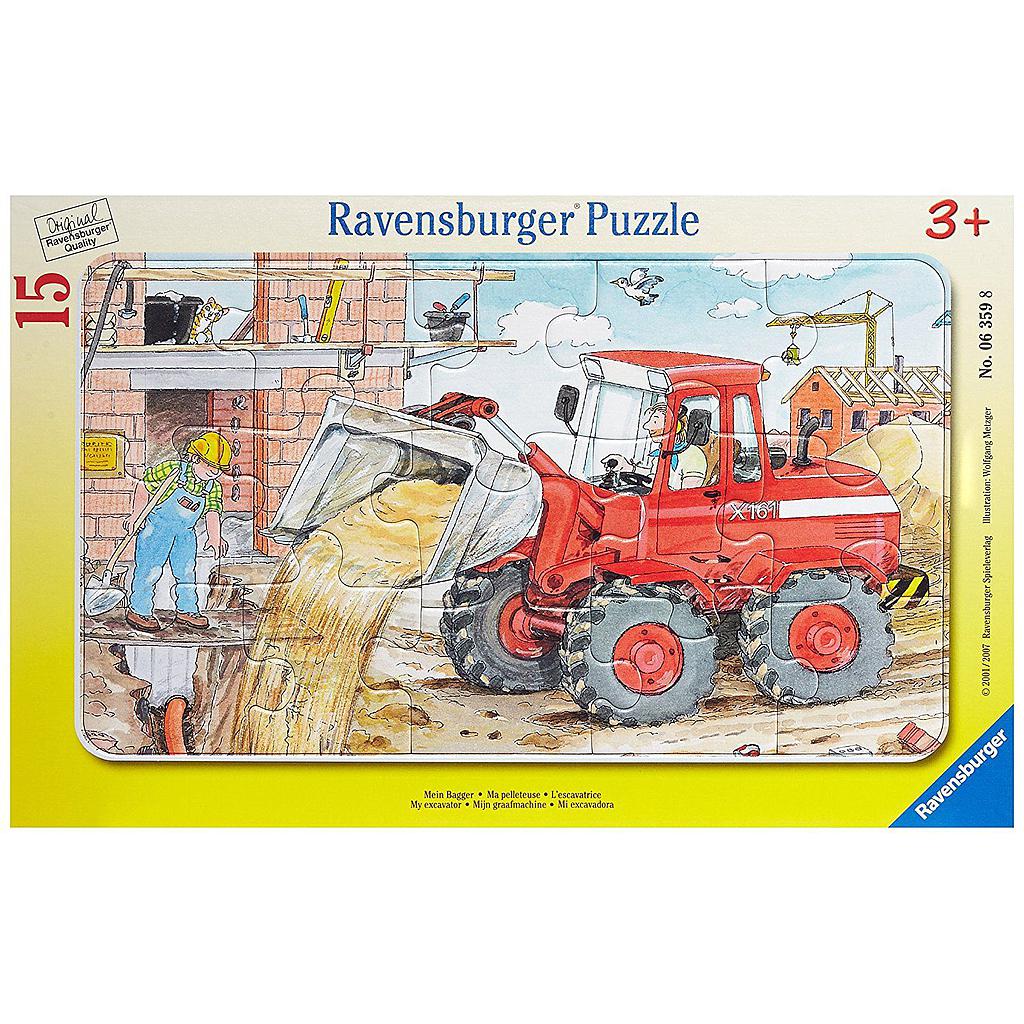 Ravensburger Frame Puzzle 15 pc My Excavator