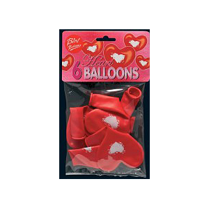 Bini Heart Balloons, 6 Pieces