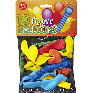 Bini Figure Balloons, 10 Pieces