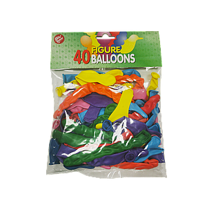 Bini Balloons Figure Balloons 40 pc