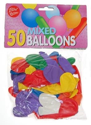 Bini Balloons Balloons 50 pc.