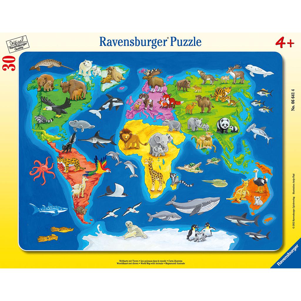 Ravensburger Frame Puzzle 30 pc Animals of the World