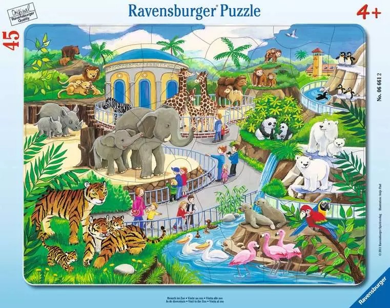 Ravensburger Frame Puzzle 39 pc The Zoo