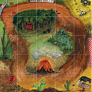 Universal Rally-Themed Mat for Robotics and Mathematics