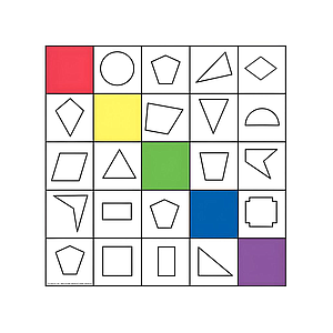 Universal Shapes Coding Mat for Robotics and Mathematics