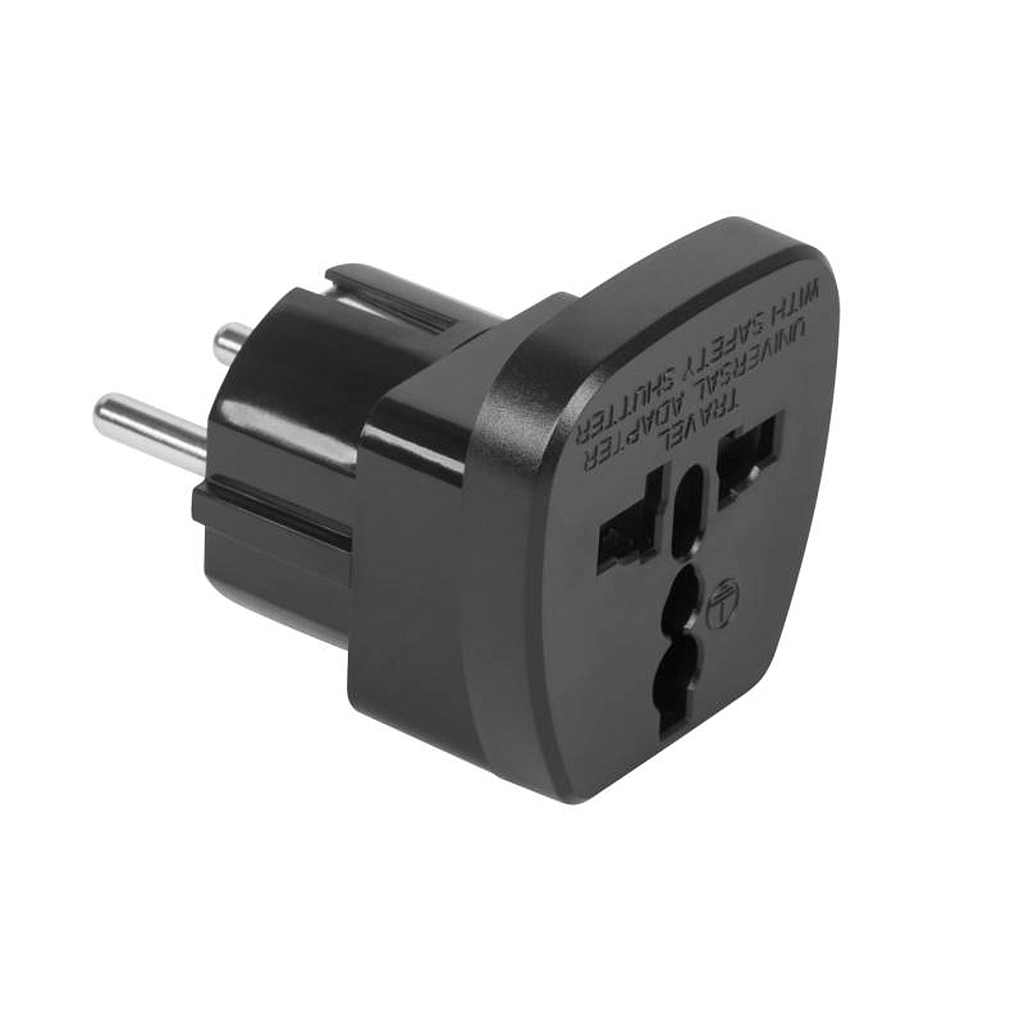 
US-Euro Power Adapter with Grounding