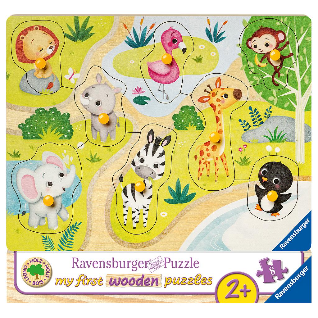 Ravensburger Wooden Puzzle 8 pc The Zoo