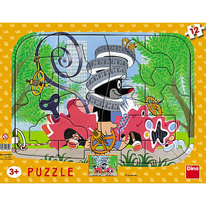 Dino Frame Puzzle 12 pc, The Little Mole