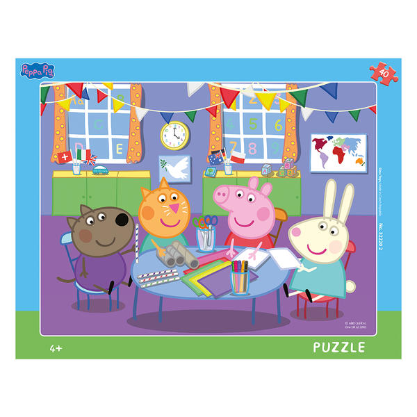 Dino Frame Puzzle 40 pc, Peppa Pig