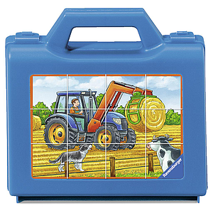 Ravensburger Cube Puzzle 12 pc Farm Machines