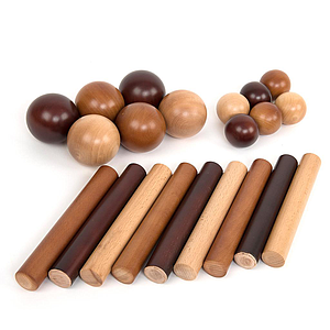 TTS Wooden Cylinders and Balls for Babies 21pk