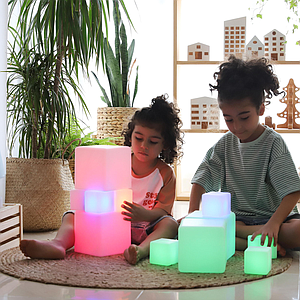 TTS Sensory ICT Glow Construction Blocks