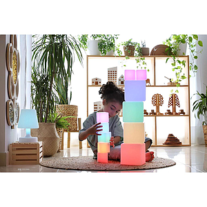 TTS Sensory ICT Glow Construction Blocks 12pk