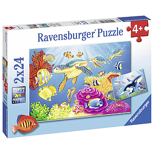 Ravensburger Puzzle 2x24 pc Colourful Underwater World