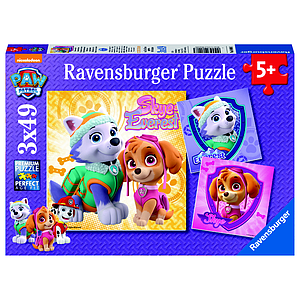 Ravensburger Puzzle 3x49 pc Paw Patrol Charming Dog Girl