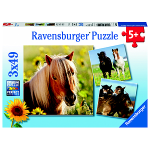 Ravensburger Puzzle 3x49 pc Loving Horses