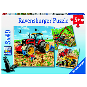 Ravensburger Puzzle 3x49 pc Giant Machines