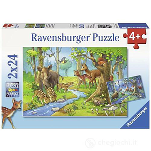 Ravensburger Puzzle 2x24 pc Wild Animals