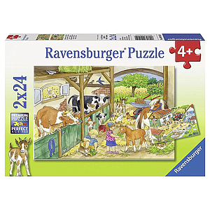 Ravensburger pusle 2x24 tk Päev farmis