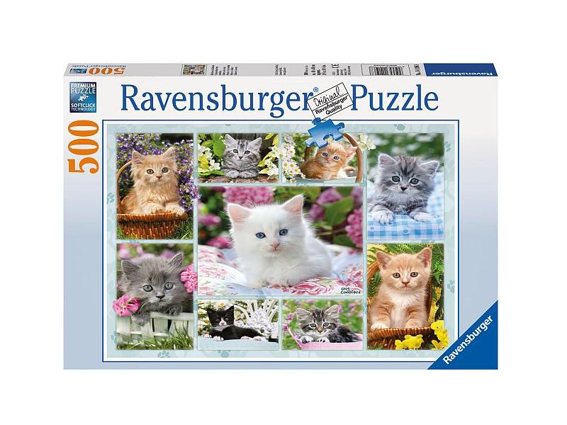 Ravensburger Puzzle 500 pc Kittens in the Basket