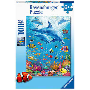 Ravensburger Puzzle 100 pc Pod of Dolphins