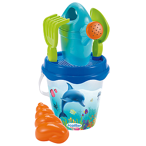 Ecoiffier Sand Tools in Bucket Dolphin