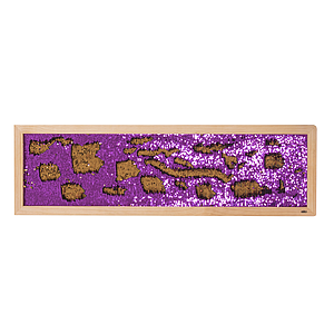 TTS plate with sequins: purple