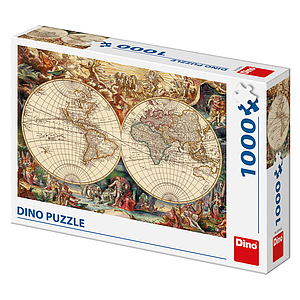 Dino Puzzle 1000 pc Antique World Map