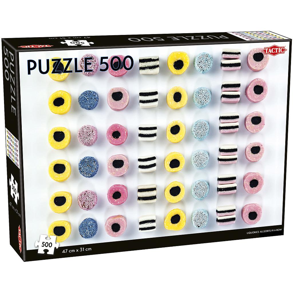 Tactic Puzzle 1000 pc Liquorice allsorts in a row