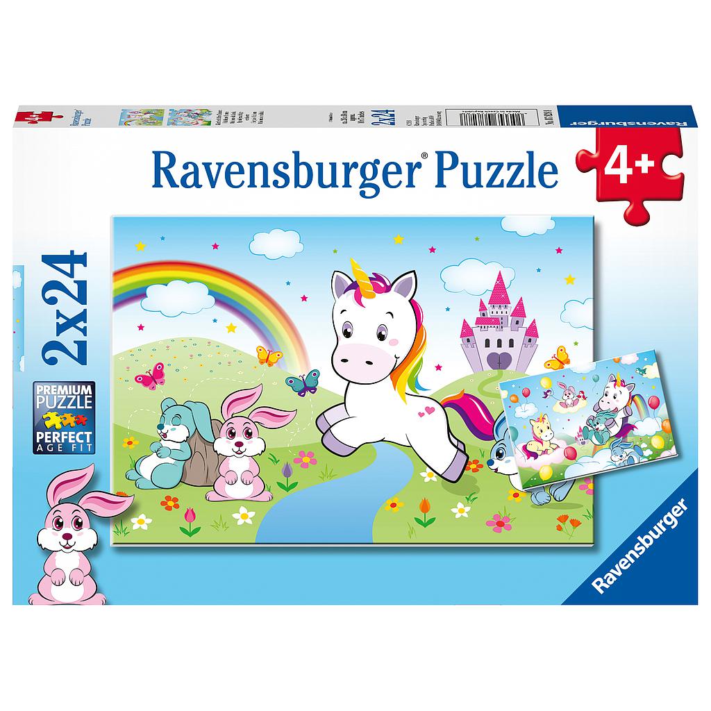 Ravensburger Puzzle 2x24 pc Fairytale Unicorn