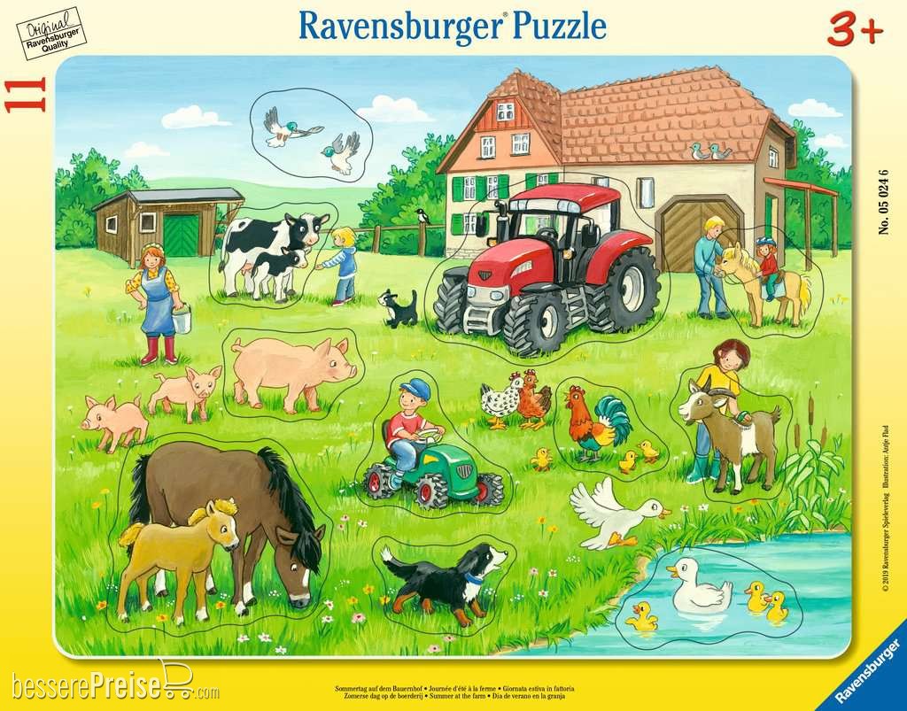 Ravensburger Frame Puzzle 11 pc Farm